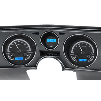 Dakota Digital Gauge Kit 1969 For Chevrolet For Chevelle/ Malibu/ El Camino Analog Black Background Alloy Style Face Blue Display VHX-69C-CVL-K-B