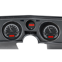 Dakota Digital Gauge Kit 1970 For Chevrolet For Chevelle/ Malibu/ El Camino Analog Black Background Alloy Style Face Red Display VHX-69C-CVL-K-R