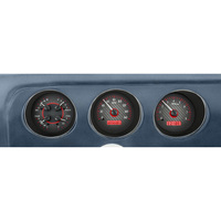 Dakota Digital Gauge Kit 1976 For Pontiac GTO/ Le Mans Analog Carbon Fiber Background Alloy Style Face Red Display VHX-69P-GTO-C-R