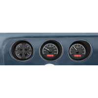 Dakota Digital Gauge Kit 1970 For Pontiac GTO/ Le Mans Analog Black Background Alloy Style Face Red Display VHX-69P-GTO-K-R