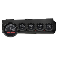 Dakota Digital Gauge Kit 1970- 74 Mopar E-Body: Challenger & Barracuda Analog Black Background Alloy Style Face Red Display VHX-70D-STD-K-R