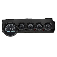 Dakota Digital Gauge Kit 1970- 74 Mopar E-Body: Challenger & Barracuda Analog Black Background Alloy Style Face White Display VHX-70D-STD-K-W