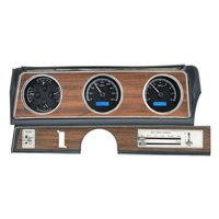 Dakota Digital Gauge Kit 1970- 72 Oldsmobile Cutlass Analog Black Background Alloy Style Face Blue Display VHX-70O-CUT-K-B