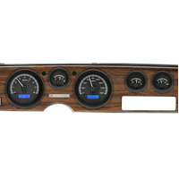 Dakota Digital Gauge Kit 1970- 81 For Pontiac For Firebird Analog Black Background Alloy Style Face Blue Display VHX-70P-FIR-K-B