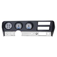 Dakota Digital Gauge Kit 1970-72 For Pontiac GTO/ LeMans Analog Black Background Alloy Style Face White Display VHX-70P-GTO-K-W