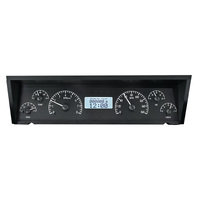 Dakota Digital Gauge Kit 1977- 90 For Chevrolet For Impala/ Caprice & 1984- 86 For Pontiac Parisienne Analog Black Background Alloy Style Face Wh VHX-