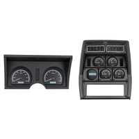 Dakota Digital Gauge Kit 1978- 82 For Chevrolet Corvette Message Center Black Background Alloy Style Face White Display VHX-78C-VET-K-W