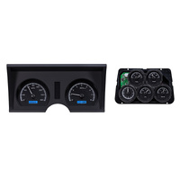 Dakota Digital Gauge Kit 1978- 82 For Chevrolet Corvette Analog Carbon Fiber Background Alloy Style Face Blue Display VHX-78C-VTA-C-B