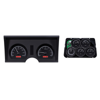 Dakota Digital Gauge Kit 1978- 82 For Chevrolet Corvette Analog Carbon Fiber Background Alloy Style Face Red Display VHX-78C-VTA-C-R