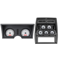 Dakota Digital Gauge Kit 1978- 82 For Chevrolet Corvette Analog Silver Background Alloy Style Face Red Display VHX-78C-VTA-S-R