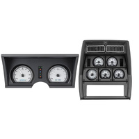 Dakota Digital Gauge Kit 1978- 82 For Chevrolet Corvette Analog Silver Background Alloy Style Face White Display VHX-78C-VTA-S-W