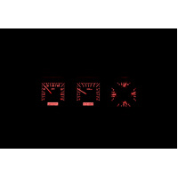 Dakota Digital Gauge Kit 1980- 86 For Ford Pickup and Bronco Analog Black Background Alloy Style Face Red Display VHX-80F-PU-K-R