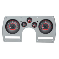 Dakota Digital Gauge Kit 1982- 89 For Chevrolet For Camaro Analog Carbon Fiber Background Alloy Style Face Red Display VHX-82C-CAM-C-R