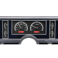 Dakota Digital Gauge Kit 1984- 87 For Buick Regal and Grand National Analog Black Background Alloy Style Face Red Display VHX-84B-REG-K-R