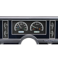 Dakota Digital Gauge Kit 1984- 87 For Buick Regal and Grand National Analog Black Background Alloy Style Face White Display VHX-84B-REG-K-W