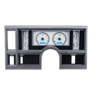 Dakota Digital Gauge Kit 1984- 87 For Buick Regal and Grand National Analog Silver Background Alloy Style Face Blue Display VHX-84B-REG-S-B