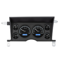 Dakota Digital Gauge Analong 1986-93 For Chevrolet S-10/GMC S-15 VHX System Black Alloy Style Face Blue Display Each VHX-86C-S10-K-B