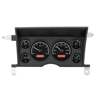 Dakota Digital Gauge Analong 1986-93 For Chevrolet S-10/GMC S-15 VHX System Black Alloy Style Face Red Display Each VHX-86C-S10-K-R