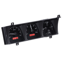 Dakota Digital Gauge Kit 1986- 91 For Jeep Wagoneer & J Trucks Analog Black Background Alloy Style Face Red Display VHX-86J-WAG-K-R