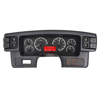 Dakota Digital Gauge Kit 1987- 89 For Ford For Mustang Analog Black Background Alloy Style Face Red Display VHX-87F-MUS-K-R