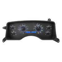 Dakota Digital Gauge Kit 1990- 93 For Ford For Mustang Analog Carbon Fiber Background Alloy Style Face Blue Display VHX-90F-MUS-C-B