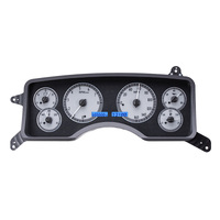 Dakota Digital Gauge Kit 1990- 93 For Ford For Mustang Analog Silver Background Alloy Style Face Blue Display VHX-90F-MUS-S-B