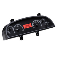 Dakota Digital Gauge Kit 1994- 96 For Chevrolet Caprice/ For Impala SS Analog Black Background Alloy Style Face Red Display VHX-94C-CAP-K-R