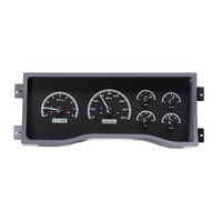 Dakota Digital Gauge Kit 1995- 98 Full-size 1995- 00 SUV & HD Pickup For Chevrolet/ GMC Analog Black Background Alloy Style Face White Display VHX-95C