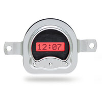 Dakota Digital Digital Clock 1951 For Ford Car Silver Alloy Style Face Red Display Each VLK-51F-S-R