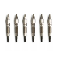 Denso glow plug set for Nissan Laurel JC32 2.8 D RD28 6-cylinder 1985-1989 DG-644