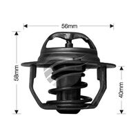 Dayco Thermostat for Subaru Impreza 12/2000 - 9/2005 2.0L 4 cyl 16V DOHC TMPFI Turbo GD WRX STI 195kW EJ207