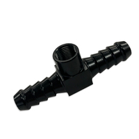 Elite Performance 5/16" Barb With 1/8" Port Adapter Black Straight E138-05BLK