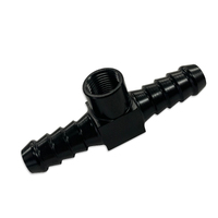 Elite Performance 1/2" Barb With 1/8" Port Adapter Black Straight E138-08BLK