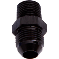 Elite Performance NPT to Straight Male Flare Adapter 1/4" to -6AN Black Finish E816-06BLK