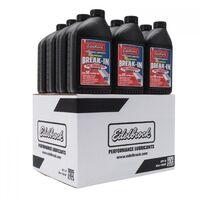 Edelbrock High Performance Premium Break-In Oil 30W Mineral 1 qt. Containers Set of 12 EB1080