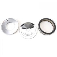 Edelbrock Air Filter Assembly Pro-Flo 10 in. Diameter Round Steel Chrome 2 in. Filter Height Each EB1208