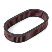 Edelbrock Air Filter Element Replacement Oval Cotton Gauze Red Each EB1220