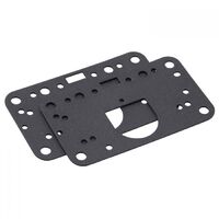 Edelbrock Carburetor Metering Block Gaskets Fiber Black for Holley Carburetors Set EB12380