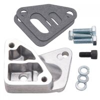 Edelbrock EGR Adapter Cast Aluminium Natural for Use On Performer Carb For Chevrolet Small Block Each EB1476