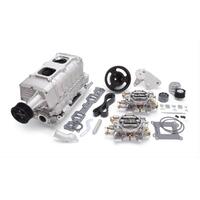 Edelbrock SUPERCHARGER SC SBC VORTEC TVS2300 NON-INTERCOOLED DUAL CARBURETED W/CARB NATURAL EB1516