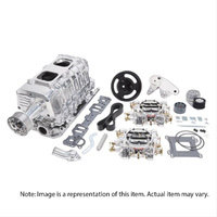 Edelbrock SUPERCHARGER SC SBC VORTEC TVS2300 NON-INTERCOOLED DUAL CARB W/CARB POLISHED EB15161