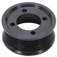 Edelbrock Supercharger Pulley E-Force Competition Aluminium Black Serpentine 8-Groove 3.500 in. Diameter Each EB15813