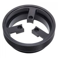 Edelbrock Crankshaft Pulley E-Force Serpentine 10-groove Steel Black Anodized 8.700 in. O.D. For Chevrolet Each EB15815