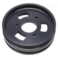 Edelbrock Supercharger Pulley Enforcer Serpentine 6-groove Billet Aluminium Black Powdercoated Each EB15818