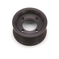 Edelbrock Supercharger Pulley E-Force Competition Aluminium Black Serpentine 8-Groove 3.750 in. Diameter Each EB15831