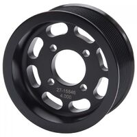 Edelbrock Supercharger Pulley E-Force Competition Serpentine 10-groove Aluminium Black Anodized 4.00 in. O.D. Each EB15846