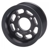 Edelbrock Supercharger Pulley E-Force Competition Serpentine Aluminium Black Anodized 3.750 in. O.D. Each EB15848