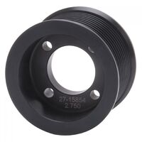 Edelbrock Supercharger Pulley E-Force Competition Serpentine Aluminium Black Anodized 2.75 in. O.D. Each EB15854