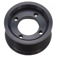 Edelbrock Supercharger Pulley E-Force Enforcer Aluminium Black Serpentine 8-Groove 2.625 in. Diameter Each EB15870