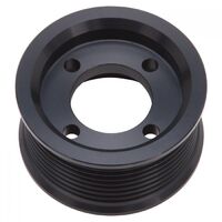 Edelbrock Supercharger Pulley E-Force Enforcer Aluminium Black Serpentine 8-Groove 2.750 in. Diameter Each EB15871